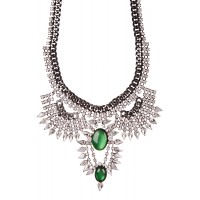 Moschata Spiked Crystal Statement Necklace